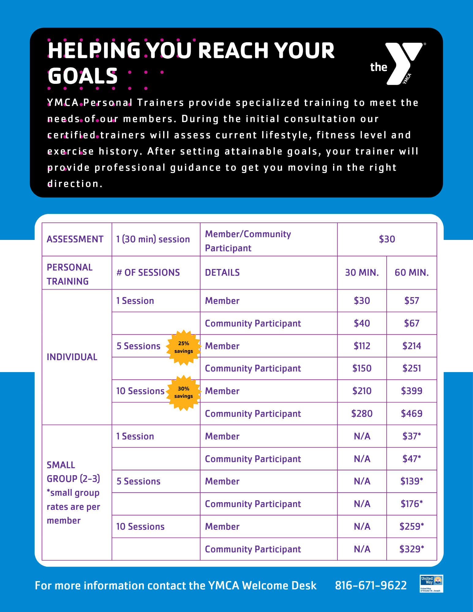 Personal Training Prices